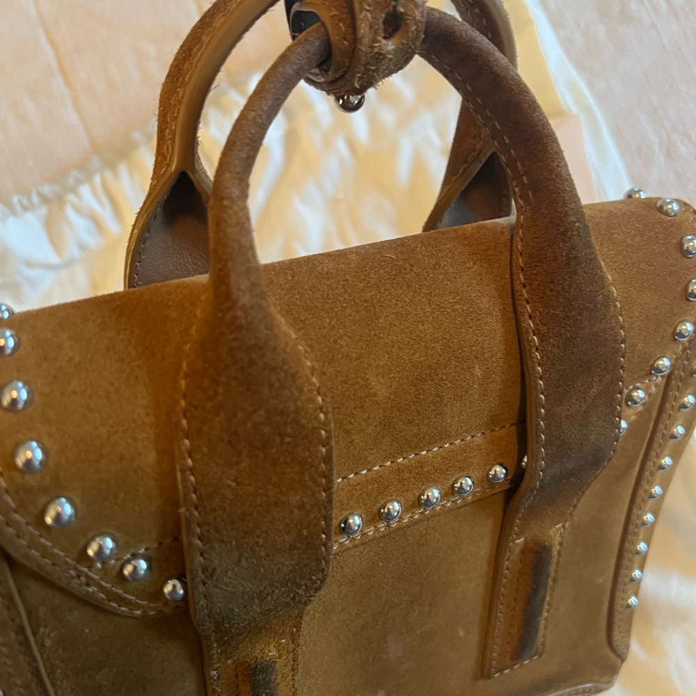 Phillip Lim $1250 studded suede mini pashli crossbody bag - Picture 4 of 14